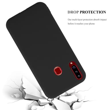 Deksel Samsung Galaxy A20s Silikon cover (svart)