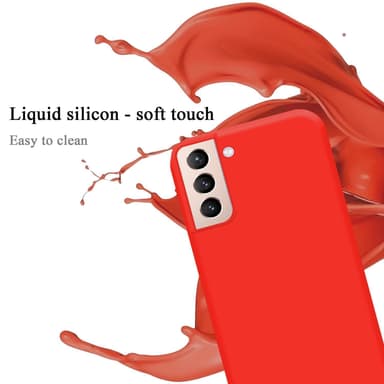 Samsung Galaxy S21 PLUS silikondeksel case (rød)