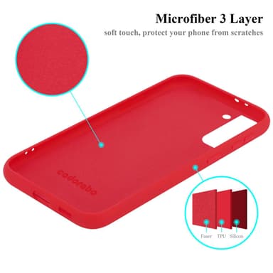 Samsung Galaxy S21 PLUS silikondeksel case (rød)