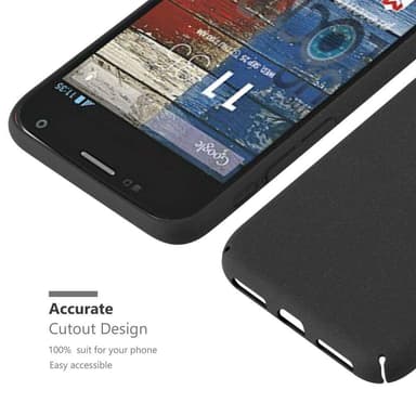 Motorola MOTO G2 Hardt Deksel Cover (svart)