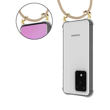 Samsung Galaxy S20 ULTRA Deksel med Halskjede (brun)