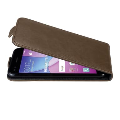 Huawei Y6 PRO 2017 deksel flip cover (brun)
