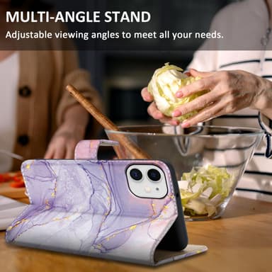 iPhone 11 lommebokdeksel etui (lilla)