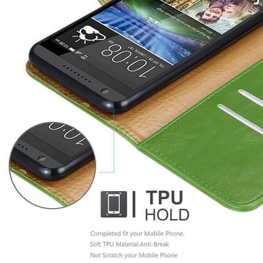 HTC Desire 820 lommebokdeksel etui (grønn)