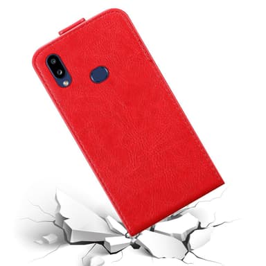 Samsung Galaxy A10s / M01s deksel flip cover (rød)