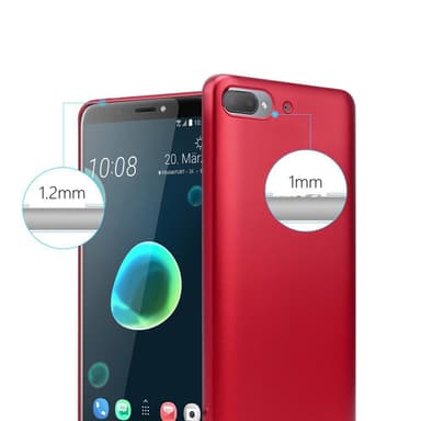 Deksel HTC Desire 12 PLUS Case Cover (rød)