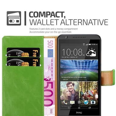 HTC Desire 820 lommebokdeksel etui (grønn)