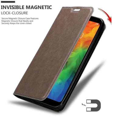LG Q7 / Q7a / Q7+ lommebokdeksel case (brun)
