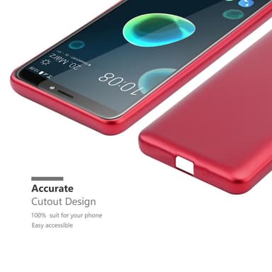 Deksel HTC Desire 12 PLUS Case Cover (rød)