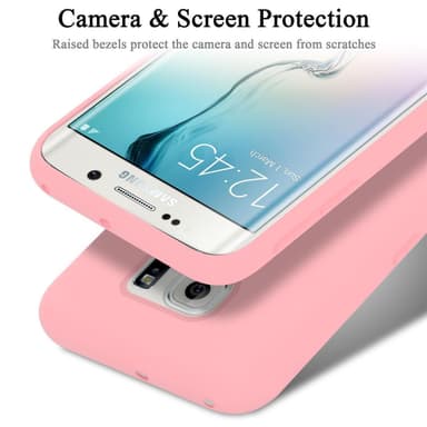 Samsung Galaxy S6 EDGE silikondeksel case (rosa)
