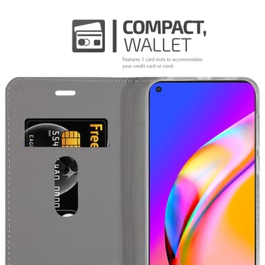 Oppo A94 5G lommebokdeksel etui (grå)