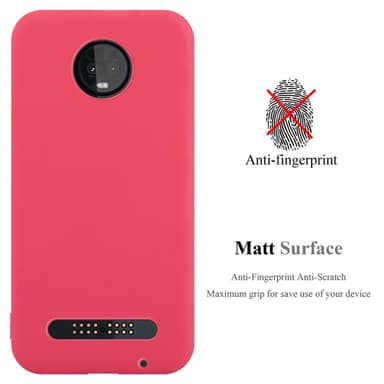 Deksel Motorola MOTO Z3 PLAY Silikon cover (rød)