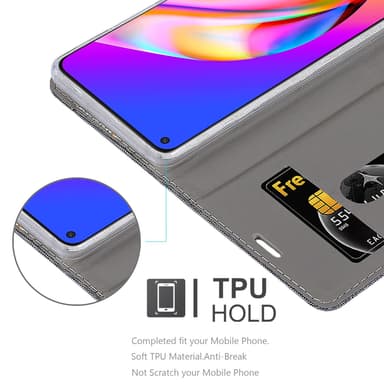Oppo A94 5G lommebokdeksel etui (grå)