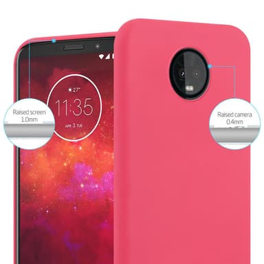 Deksel Motorola MOTO Z3 PLAY Silikon cover (rød)