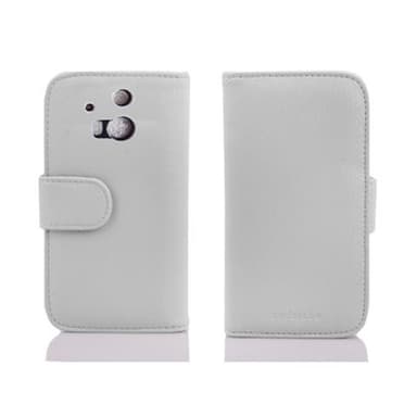 HTC ONE M8 lommebokdeksel case (hvit)