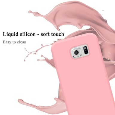 Samsung Galaxy S6 EDGE silikondeksel case (rosa)