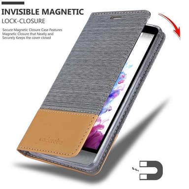 LG STYLUS 3 lommebokdeksel etui (grå)