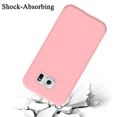 Samsung Galaxy S6 EDGE silikondeksel case (rosa)