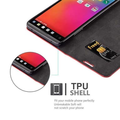 LG V20 lommebokdeksel case (rød)