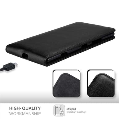 Nokia Lumia 1520 deksel flip cover (svart)