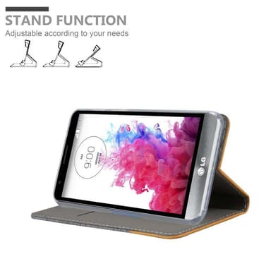 LG STYLUS 3 lommebokdeksel etui (grå)