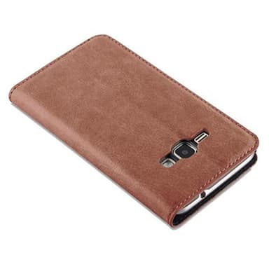 Samsung Galaxy J1 2016 lommebokdeksel case (brun)