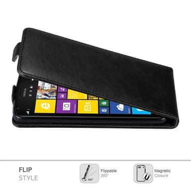 Nokia Lumia 1520 deksel flip cover (svart)