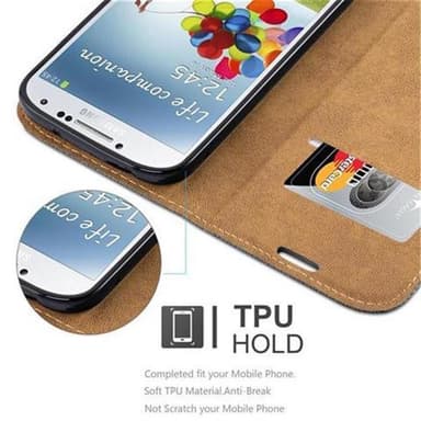 Samsung Galaxy S4 lommebokdeksel case (grå)