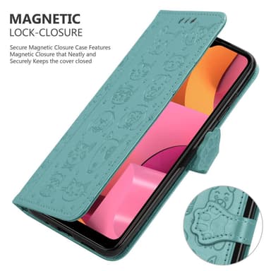 Samsung Galaxy A20s lommebokdeksel case (grønn)