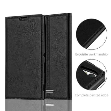 Sony Xperia T3 lommebokdeksel case (svart)