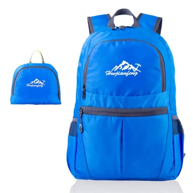 Sammenleggbar ryggsekk 36L unisex vanntett (asurblå)