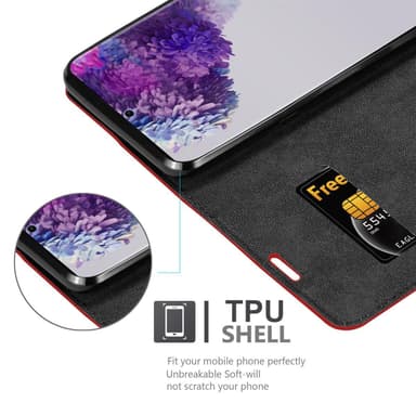 Samsung Galaxy S20 ULTRA lommebokdeksel case (rød)