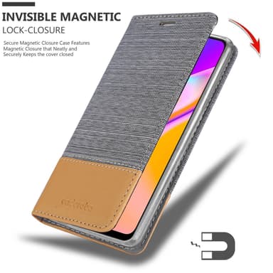 Oppo A94 5G lommebokdeksel etui (grå)