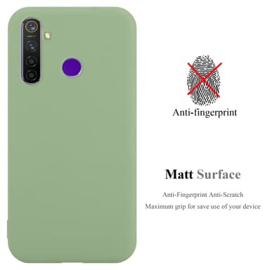 Deksel Realme 5 / 5i / 6i / C3 Silikon cover (grønn)