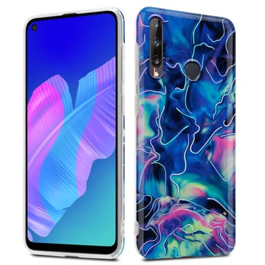 Huawei P40 LITE E lommebokdeksel etui (blå)
