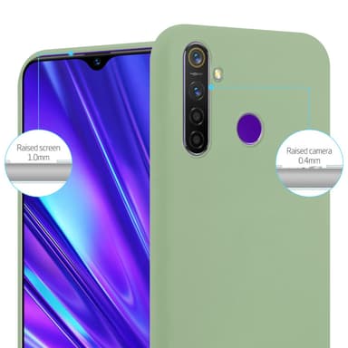 Deksel Realme 5 / 5i / 6i / C3 Silikon cover (grønn)