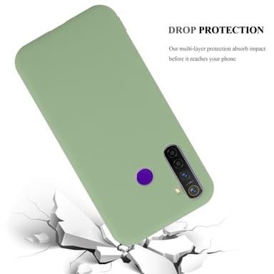Deksel Realme 5 / 5i / 6i / C3 Silikon cover (grønn)