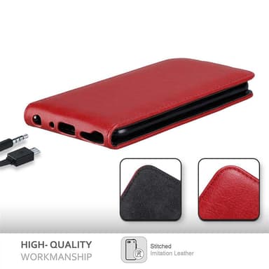 LG Q STYLUS deksel flip cover (rød)
