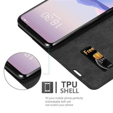 MEIZU 16Xs lommebokdeksel case (svart)