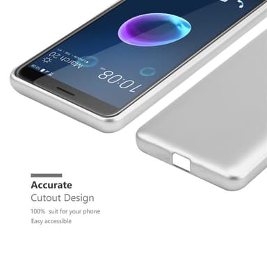 Deksel HTC Desire 12 Case Cover (sølv)