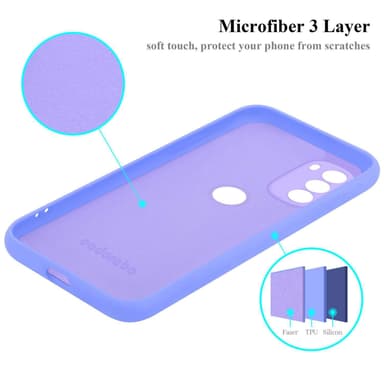 Motorola MOTO G51 5G silikondeksel case (Lilla)