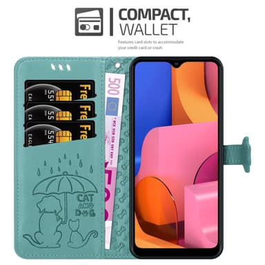 Samsung Galaxy A20s lommebokdeksel case (grønn)