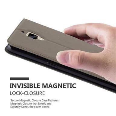OnePlus 3 / 3T lommebokdeksel cover (brun)