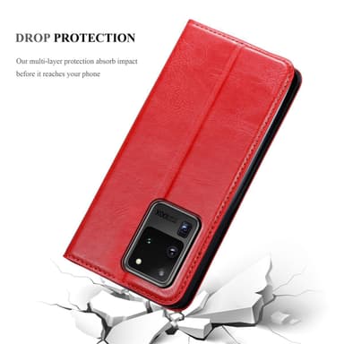 Samsung Galaxy S20 ULTRA lommebokdeksel case (rød)
