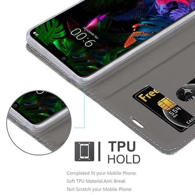 LG G8 ThinQ lommebokdeksel etui (grå)