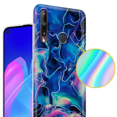 Huawei P40 LITE E lommebokdeksel etui (blå)