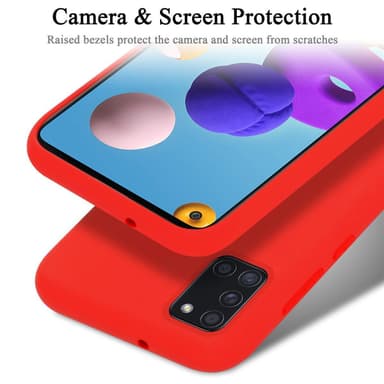 Samsung Galaxy A21s silikondeksel case (rød)