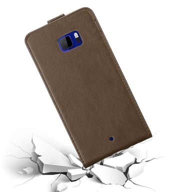 HTC U ULTRA deksel flip cover (brun)