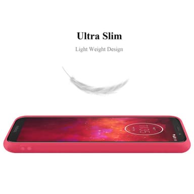 Deksel Motorola MOTO Z3 PLAY Silikon cover (rød)