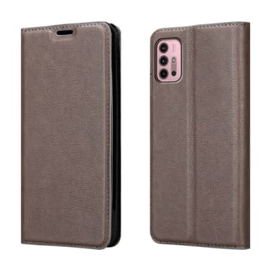 Motorola MOTO G10 / G30 lommebokdeksel case (brun)